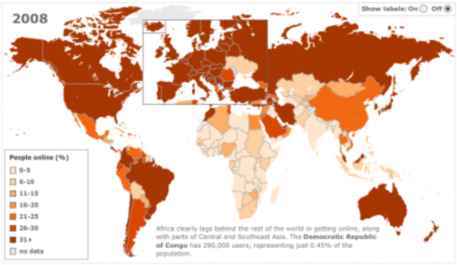 CRECIMIENTO DE INTERNET