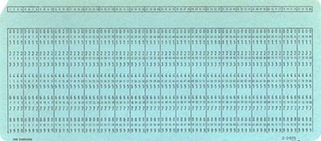 Перфокарты от Сережи