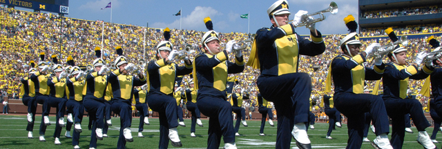 Marching Band Begins to Play at Football Games