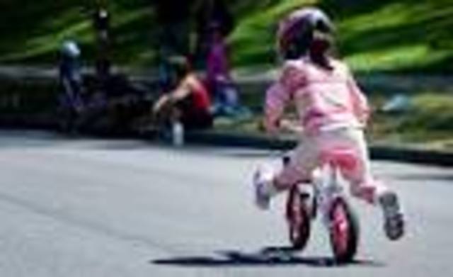 The First Day Learning How To Ride A Bike