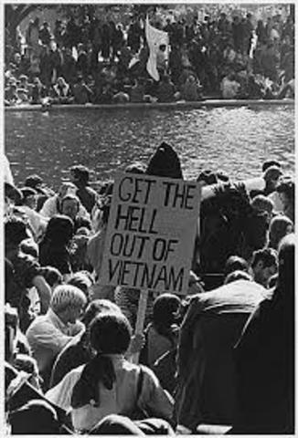 1962-1973 Protests against the Vietnam war