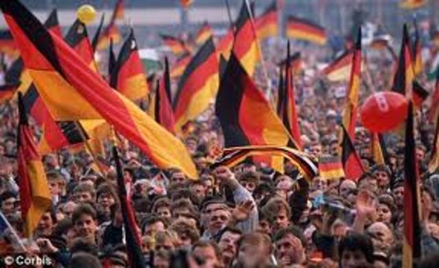 East and West Germany Reunited