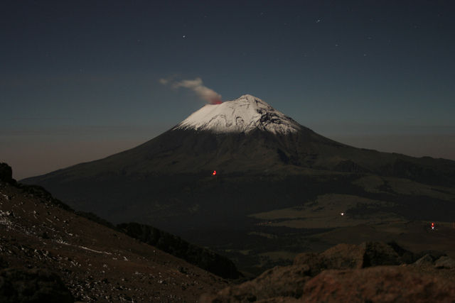 La excursión al volcán Popocatépelt