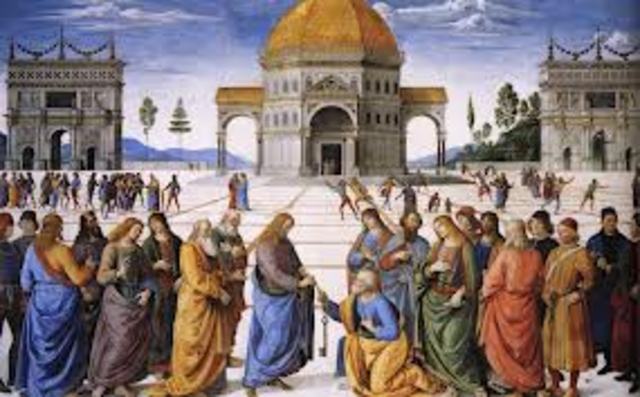 Christ Handing the Keys to St. Peter ,Pietro Perugino,