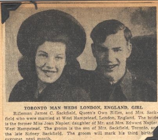 Marier Evelyn Beatrice Joan Sackfield