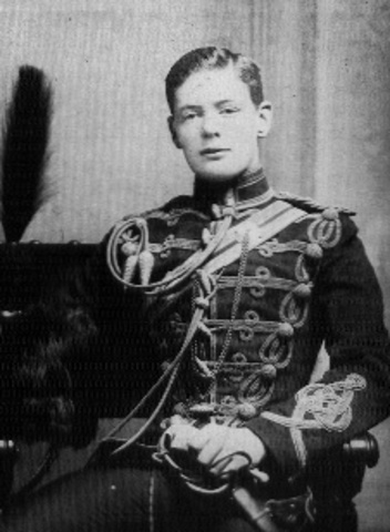 Churchill is enrolled into the Royal Military Academy, Sandhurst