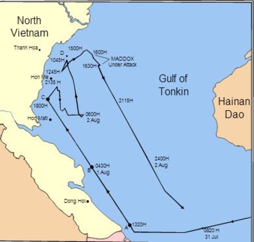 South Vietnam raids Tonkin Gulf
