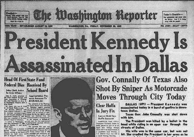 President Kennedy assassinated
