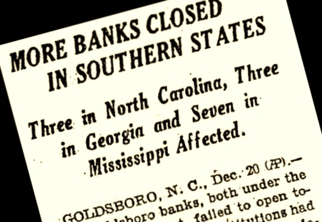 Great Depression: Bank Holiday