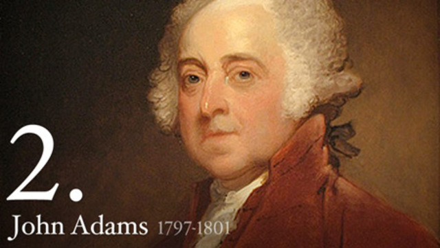 John Adams elected 2nd president of the United States.