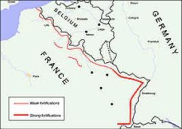 The Maginot Line Constructed