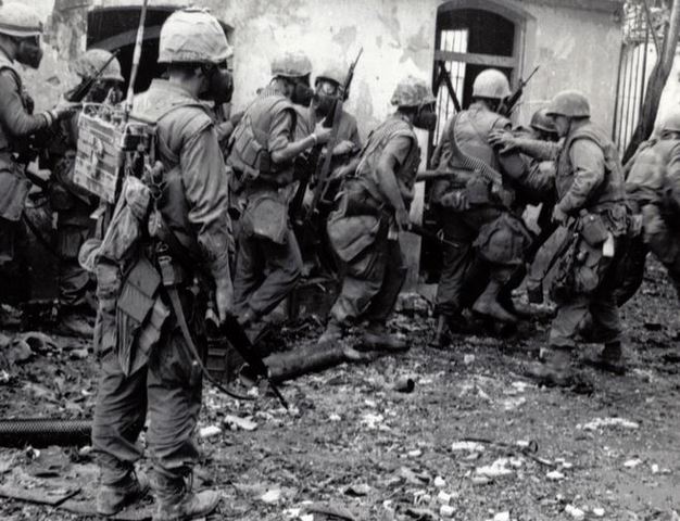 North Vietnamese joining forces with Viet Cong