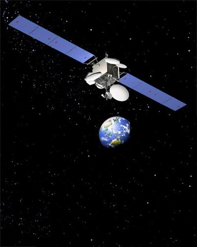 American sends there first orbiting satilite