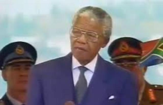 Toma de mando del gobierno sudafricano.