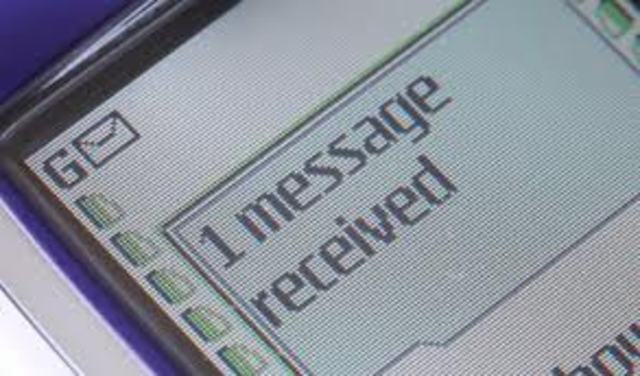 The first SMS sent
