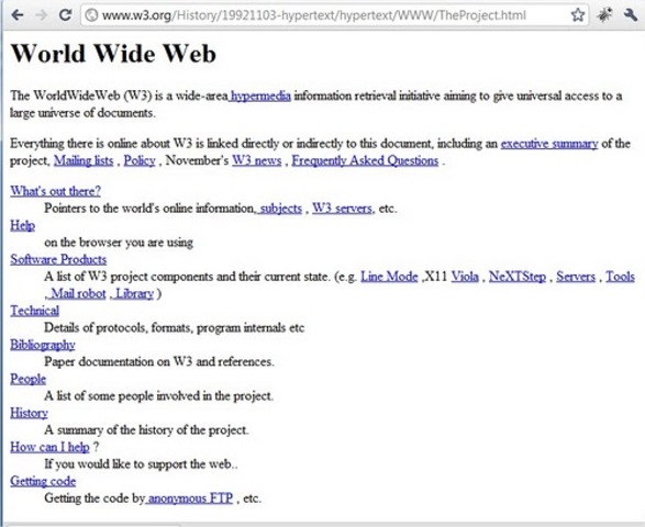 First website created.