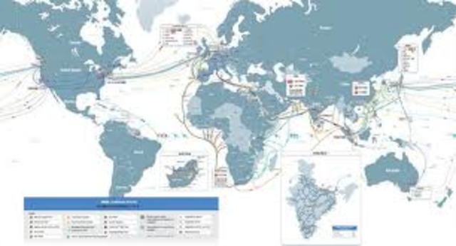 Completion of an around the world Fiber Optic Cable