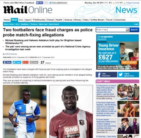 Michael Boateng and Hakeem Adelakan arrested