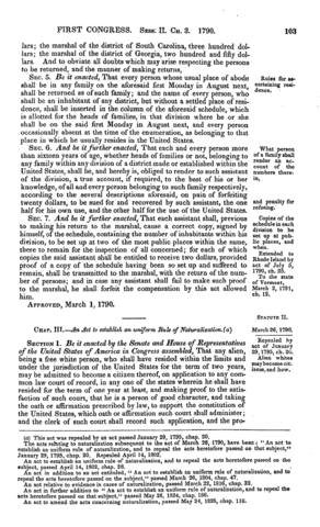 Naturalization Act of 1795