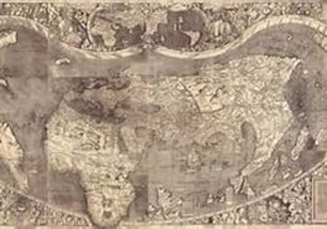 America Apears on a Map