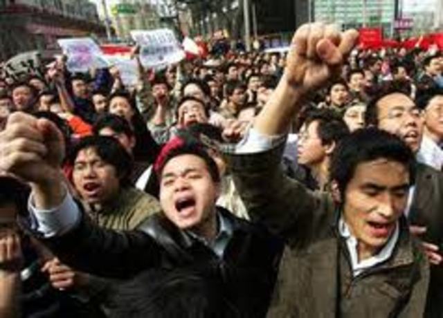 Anti-communist protests in China