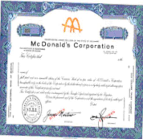 McDonald's - akcinė bendrovė