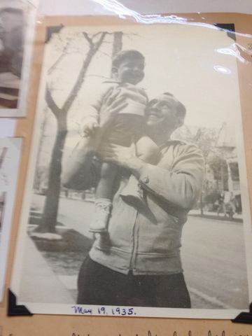 James with his Father shortly after turning 1 year old