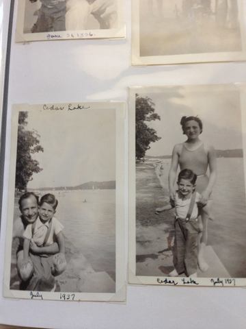 James Goes to the Beach with his Mother and Father at age 3