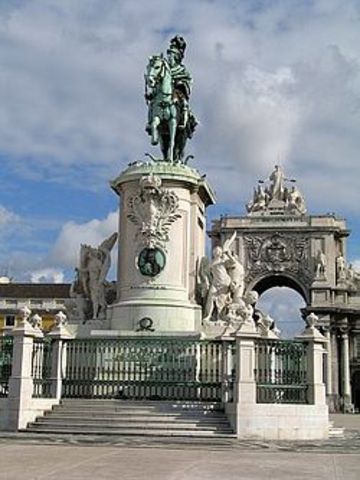 Inauguração da estátua do rei D. José I na Praça do Comércio