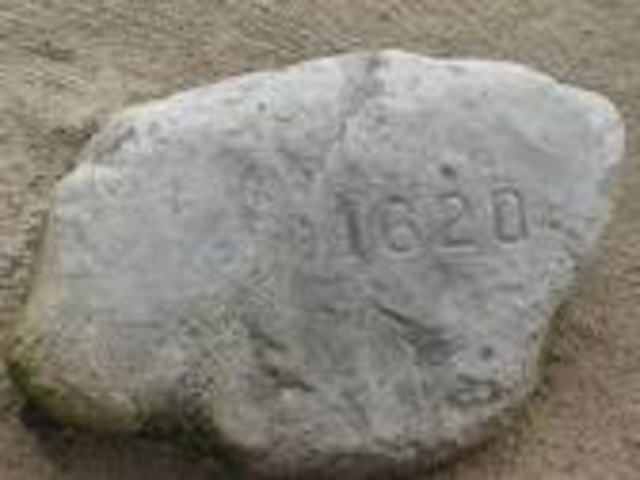 Pilgrams land of Plymouth Rock.