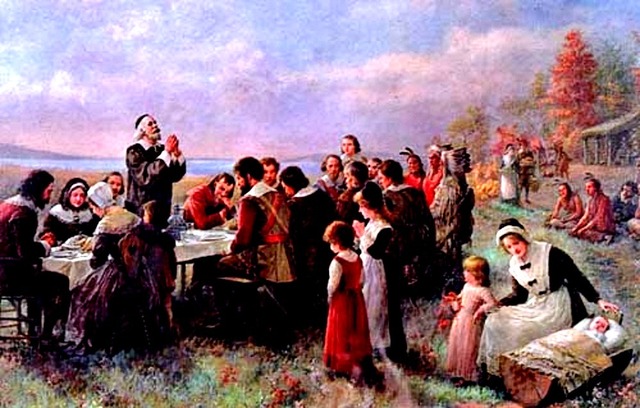 The Pilgrims' First Thanksgiving