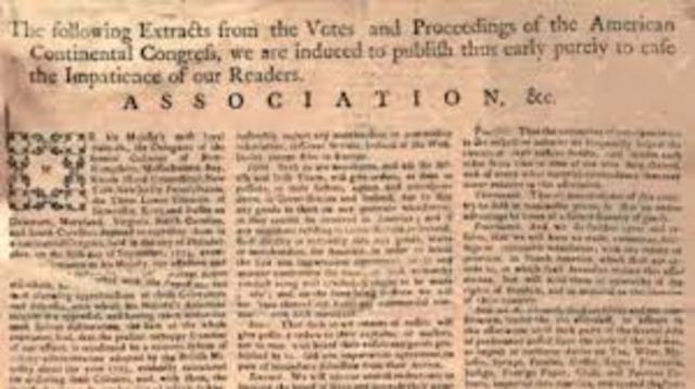 Continental Association becomes active