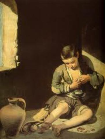 Niño espulgándose,Murillo