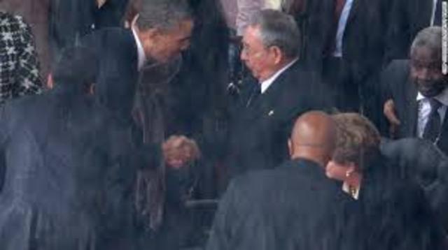 Handshake between Barack Obama and Raul Castro offers hope for US-Cuba ties
