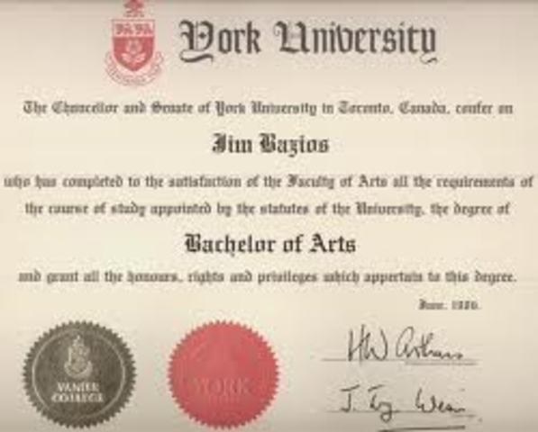 Recieve my Bachelor's Degree