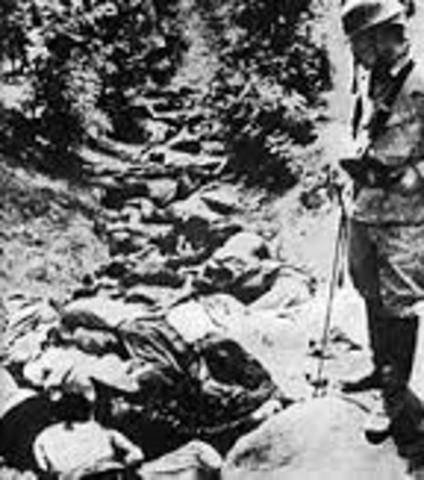 Japan’s army pillages Nanjing, China; massacre a quarter of a million people.