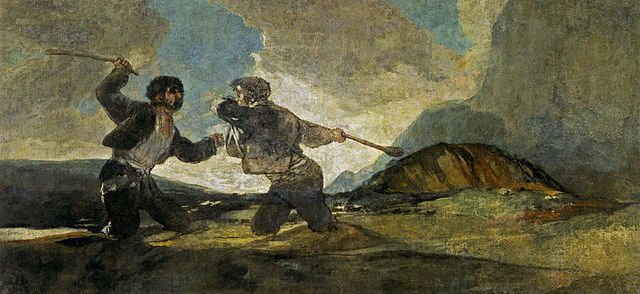 "Duelo a Garrotazos" by Francisco Goya