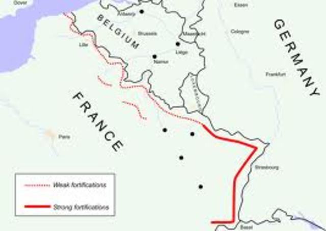 Maginot Line Constructed