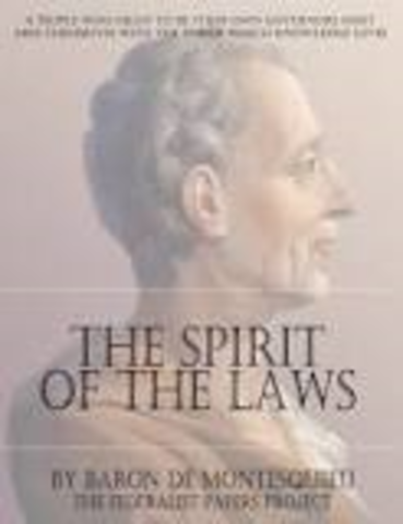 Montesquieus The Spirit of Laws