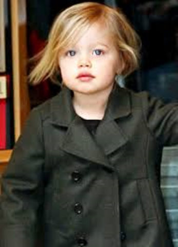 Brad's 4th child Shiloh Nouvel Jolie-Pitt she was not adopted born in Swakopmund, Namibia