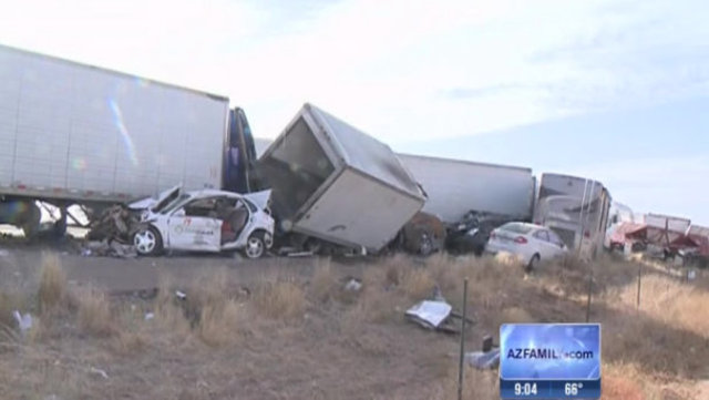 Deadly pile-up on I-10 near Picacho Peak