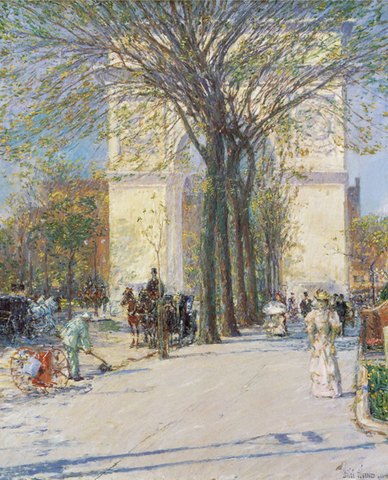 Childe Hassam's "Washington Arch, Spring"