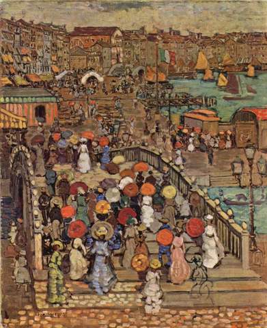 Maurice Prendergast's "Ponte della Paglia"