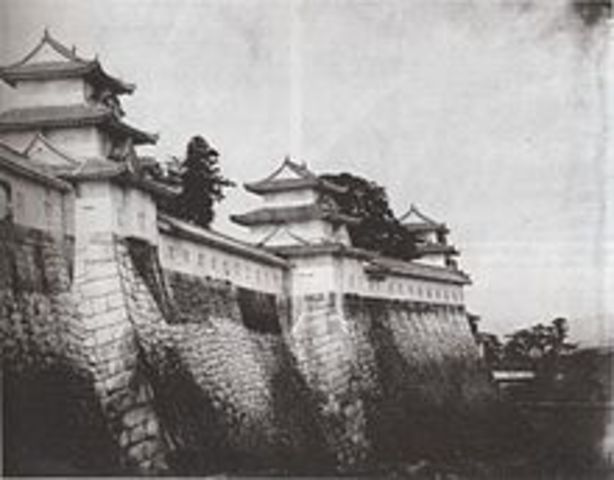 The Osaka castle