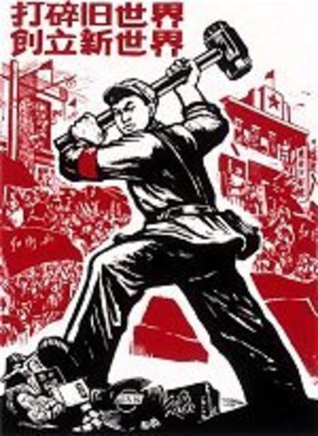 Red Guards Ordered To Destroy "Four Olds"