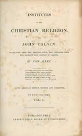 Publishing 'Institutes of the Christian Religion'