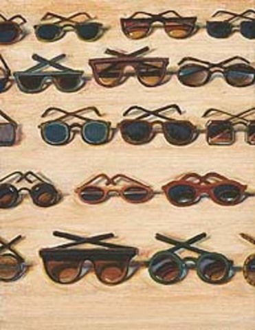 Wayne Thiebaud's "Five Rows of Sunglasses"