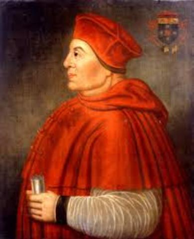 Pope Leo X invites Thomas Wolsey