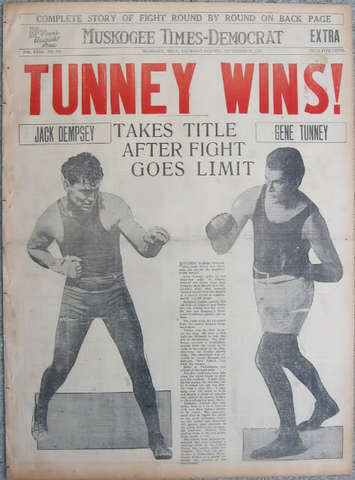 Jack Dempsey VS. Gene Tunney