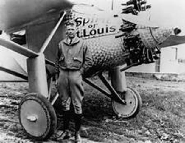 Lindburgh's Trans-Atlantic flight